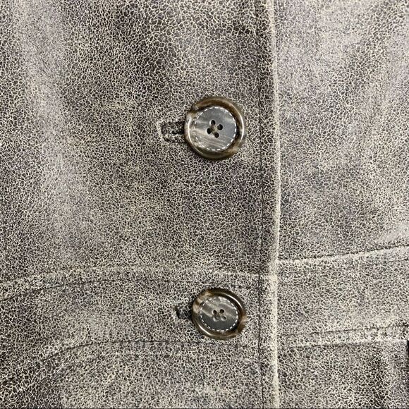 Alfani Genuine Leather Size Medium Women’s Blazer - Picture 3 of 11